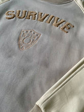 Load image into Gallery viewer, Leather Sleeve Crewneck Sweater