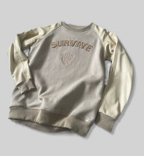 Load image into Gallery viewer, Leather Sleeve Crewneck Sweater