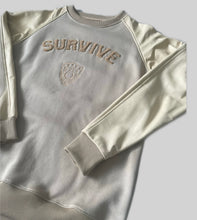 Load image into Gallery viewer, Leather Sleeve Crewneck Sweater