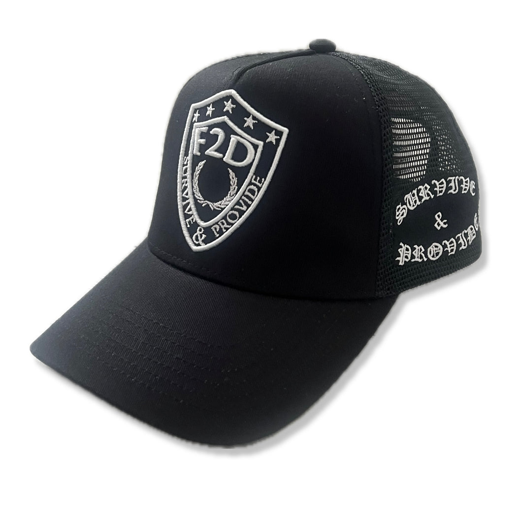 F2D Black Trucker SnapBack