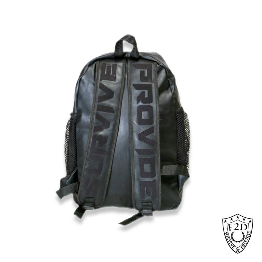 BLACK LEATHER PREMIUM BACKPACK F2D CLOTHING