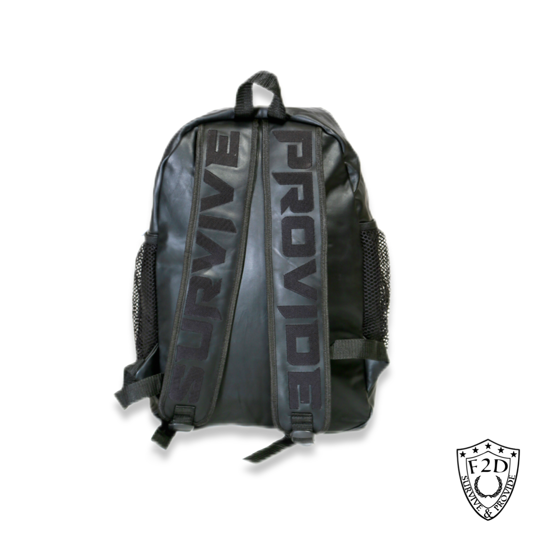 Fd Backpack BLACK LEATHER PREMIUM BACKPACK – F2D CLOTHING