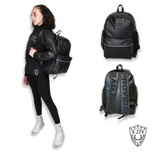 Load image into Gallery viewer, BLACK LEATHER PREMIUM BACKPACK
