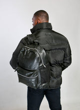 Load image into Gallery viewer, BLACK LEATHER PREMIUM BACKPACK
